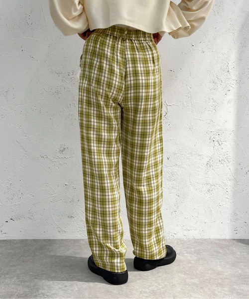 apres jour mignon(アプレジュールミニョン)の「チェックストレートパンツ【ZOZOTOWN限定アイテム】(その他パンツ・レディース・グリーン/ブラック系その他/ボルドー/ベージュ系その他・MEDIUM/X-LARGE/SMALL)」の18枚目の写真