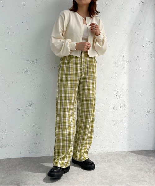 セール】チェックストレートパンツ【ZOZOTOWN限定アイテム】（その他