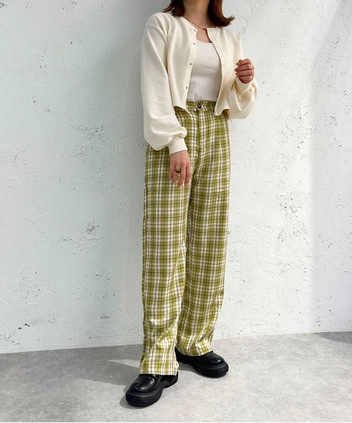 セール】チェックストレートパンツ【ZOZOTOWN限定アイテム】（その他