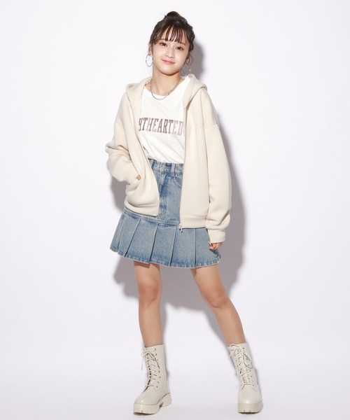 repipi armario（レピピ アルマリオ）の「ダンボールZIPパーカー（パーカー・キッズ・ナチュラル/サックスブルー/ブラック・SMALL/MEDIUM/LARGE）」の18枚目の写真