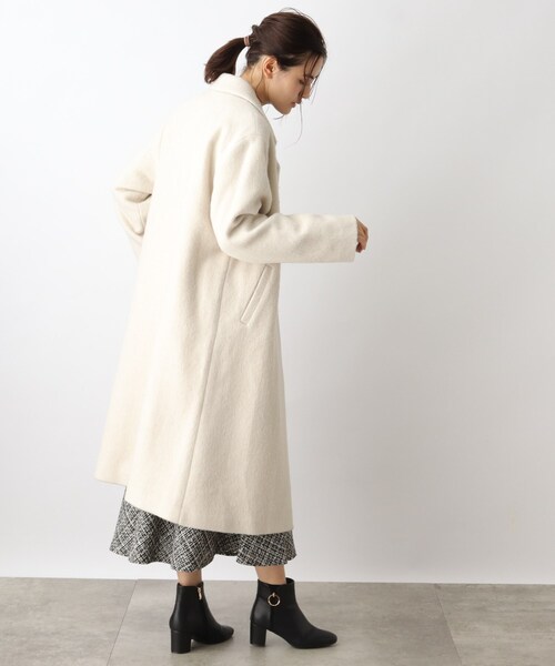 【美人百花コラボライブ】大活躍間違いなし！レディライクなリサイクルウールチェックコート