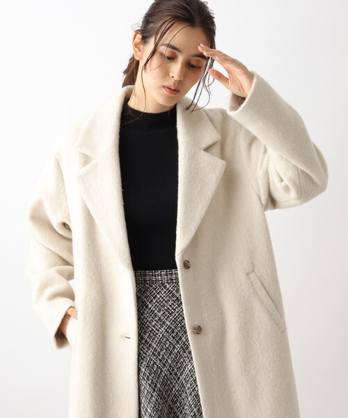 【美人百花コラボライブ】大活躍間違いなし！レディライクなリサイクルウールチェックコート