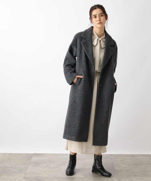 【美人百花コラボライブ】大活躍間違いなし！レディライクなリサイクルウールチェックコート