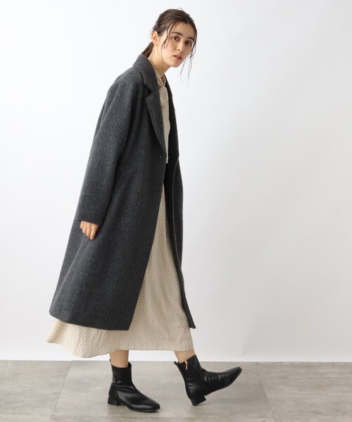 【美人百花コラボライブ】大活躍間違いなし！レディライクなリサイクルウールチェックコート