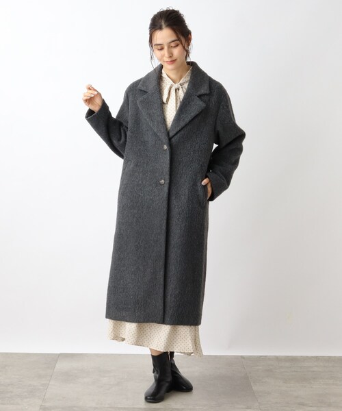 【美人百花コラボライブ】大活躍間違いなし！レディライクなリサイクルウールチェックコート