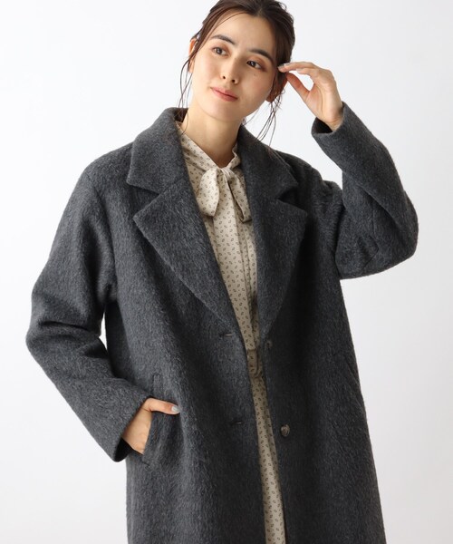 【美人百花コラボライブ】大活躍間違いなし！レディライクなリサイクルウールチェックコート