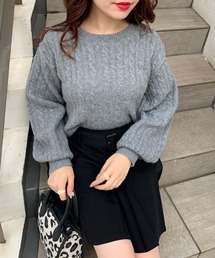 OLIVE des OLIVE | クロップドケーブルプルオーバー(ニット/セーター)