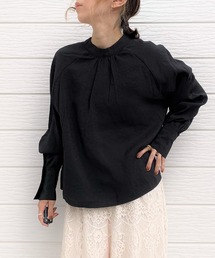 Q | 2wayギャザーブラウス(シャツ/ブラウス)