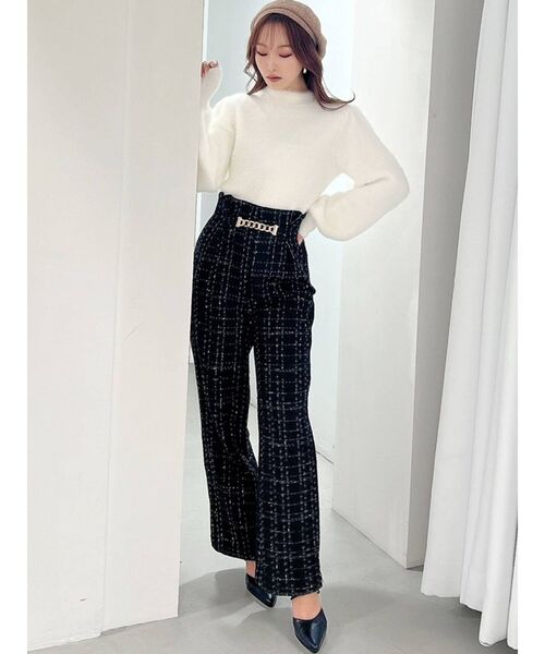 RESEXXY（リゼクシー）の「ボリュームシャギーニットトップス（ニット/セーター・レディース・ホワイト/ベージュ/ブラック・FREE）」の12枚目の写真