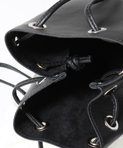 marco masi（マルコマージ）の「MARCO MASI/マルコマージ BUCKET BAG 巾着バッグ（ハンドバッグ・レディース・キャメル/ベージュ/ブラック・FREE）」の10枚目の写真