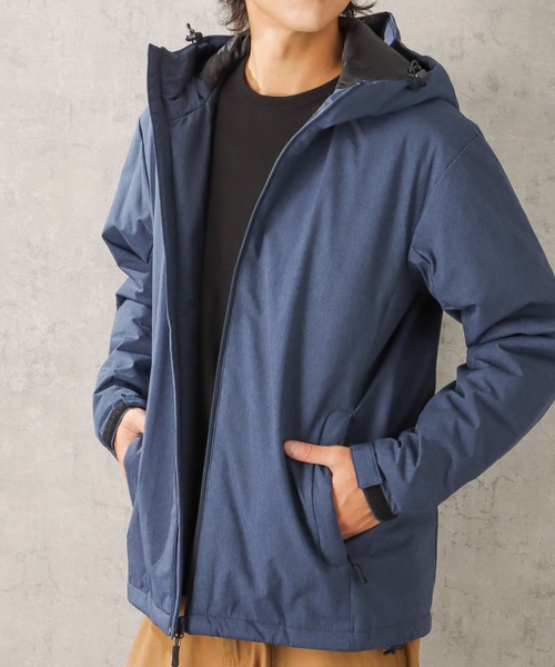 美品　ゼロハリバートン　中綿　パーカー　ネイビー 無地オールウェザー中綿パーカー（パーカー）｜NAVY（ネイビー）の