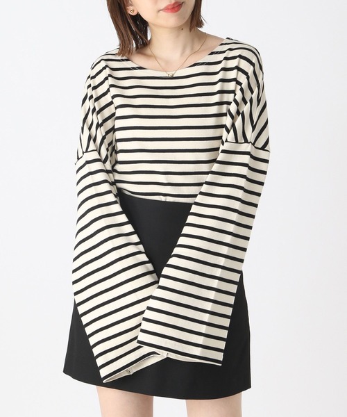 EDIT CLOTHING 　ボーダーロンT Heather（ヘザー）の「ボーダーロンT 166434（Tシャツ
