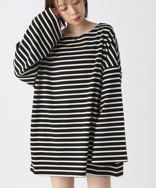 Heather（ヘザー）の「ボーダーロンT　166434（Tシャツ/カットソー・レディース・ホワイト/ブラック・FREE）」の17枚目の写真