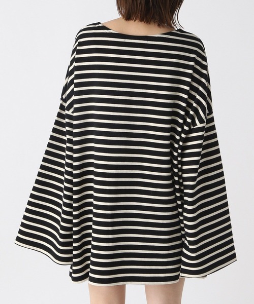 Heather（ヘザー）の「ボーダーロンT　166434（Tシャツ/カットソー・レディース・ホワイト/ブラック・FREE）」の9枚目の写真