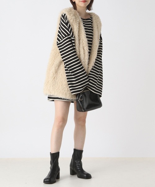 Heather（ヘザー）の「ボーダーロンT　166434（Tシャツ/カットソー・レディース・ホワイト/ブラック・FREE）」の20枚目の写真