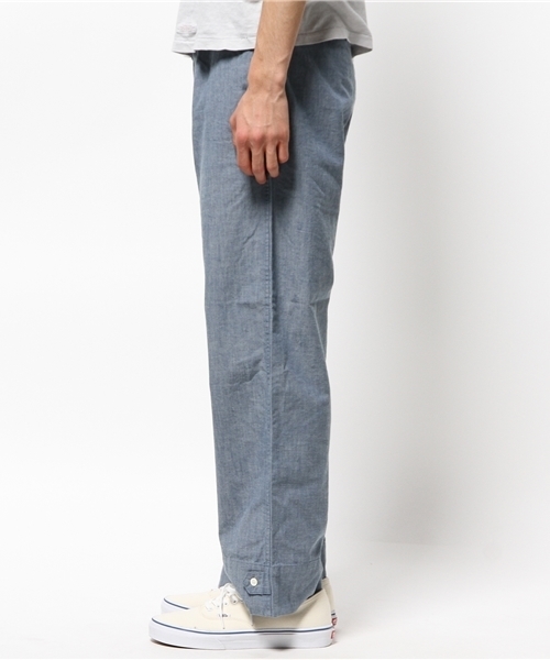 FREAK'S STORE（フリークスストア）の「YOUNG & OLSEN the DRUGOODS STORE/ヤングアンドオルセンドライグッズストア 別注パジャマパンツ                 （その他パンツ・メンズ・サックスブルー・3/4）」の2枚目の写真