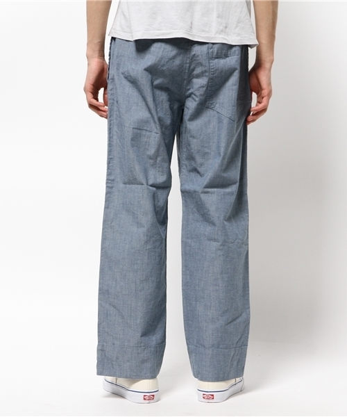 FREAK'S STORE（フリークスストア）の「YOUNG & OLSEN the DRUGOODS STORE/ヤングアンドオルセンドライグッズストア 別注パジャマパンツ                 （その他パンツ・メンズ・サックスブルー・3/4）」の3枚目の写真