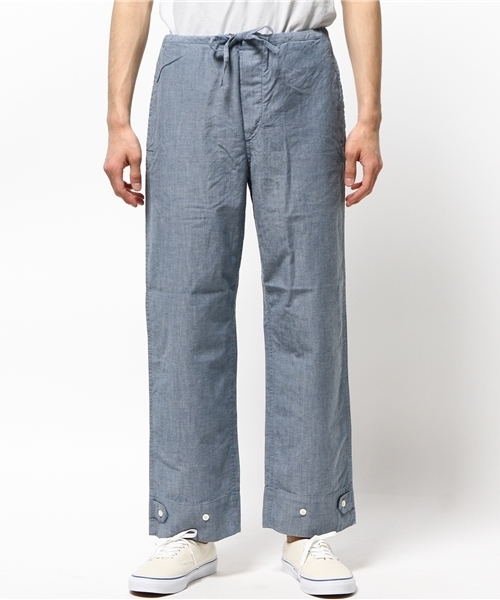 FREAK'S STORE（フリークスストア）の「YOUNG & OLSEN the DRUGOODS STORE/ヤングアンドオルセンドライグッズストア 別注パジャマパンツ                 （その他パンツ・メンズ・サックスブルー・3/4）」の4枚目の写真