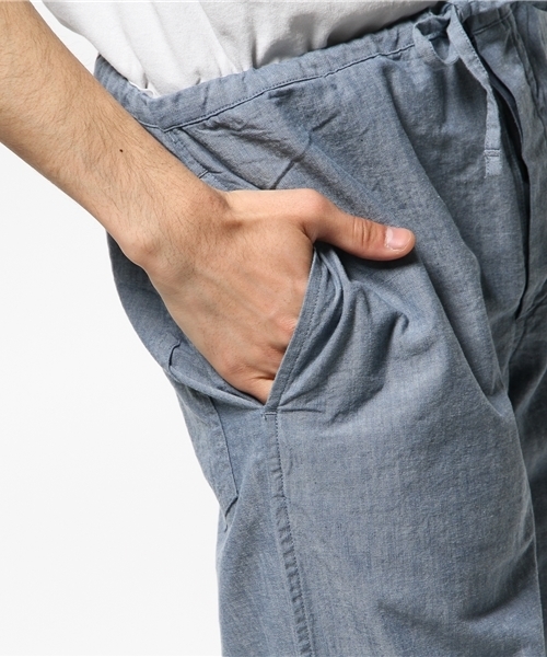 FREAK'S STORE（フリークスストア）の「YOUNG & OLSEN the DRUGOODS STORE/ヤングアンドオルセンドライグッズストア 別注パジャマパンツ                 （その他パンツ・メンズ・サックスブルー・3/4）」の7枚目の写真