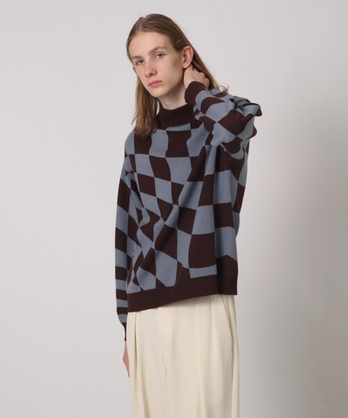 tk.TAKEO KIKUCHI(ティーケータケオキクチ)の「◆YOJIGENニットプルオーバー(ニット/セーター・メンズ・ネイビー系4/ホワイト系7/ダークブラウン系4・02/03)」の11枚目の写真