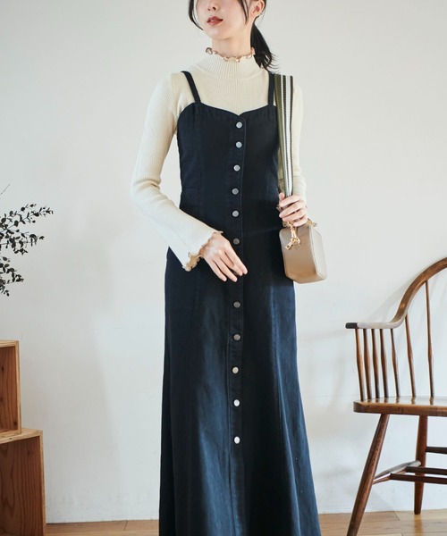 FREE'S MART（フリーズマート）の「◆配色メローリブハイネックニット（ニット/セーター・レディース・ホワイト/ブラック/ピンク/ブルー・FREE）」の17枚目の写真