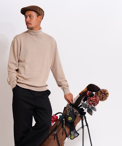 GIORDANO（ジョルダーノ）の「[ GIORDANO ]タートルネックニット (ユニセックス)（ニット/セーター・メンズ・カーキ/グレー・MEDIUM/LARGE/X-LARGE）」の14枚目の写真