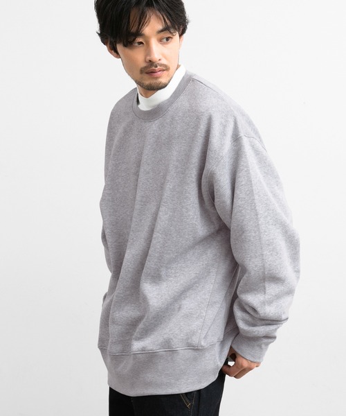 coca(coca)(コカ)の「メンズ ふわり~クルーネックスウェット(スウェット・メンズ・ブラック/グリーン/グレー・M/L)」の3枚目の写真