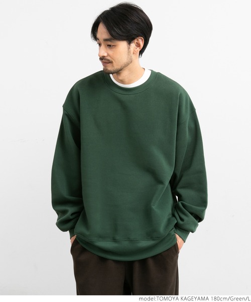 coca(coca)(コカ)の「メンズ ふわり~クルーネックスウェット(スウェット・メンズ・ブラック/グリーン/グレー・M/L)」の13枚目の写真
