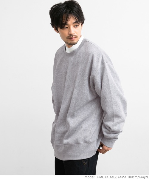 coca(coca)(コカ)の「メンズ ふわり~クルーネックスウェット(スウェット・メンズ・ブラック/グリーン/グレー・M/L)」の8枚目の写真