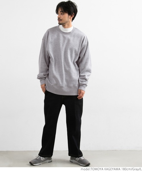 coca(coca)(コカ)の「メンズ ふわり~クルーネックスウェット(スウェット・メンズ・ブラック/グリーン/グレー・M/L)」の9枚目の写真