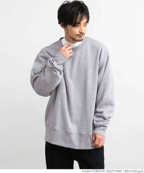 coca(coca)(コカ)の「メンズ ふわり~クルーネックスウェット(スウェット・メンズ・ブラック/グリーン/グレー・M/L)」の10枚目の写真