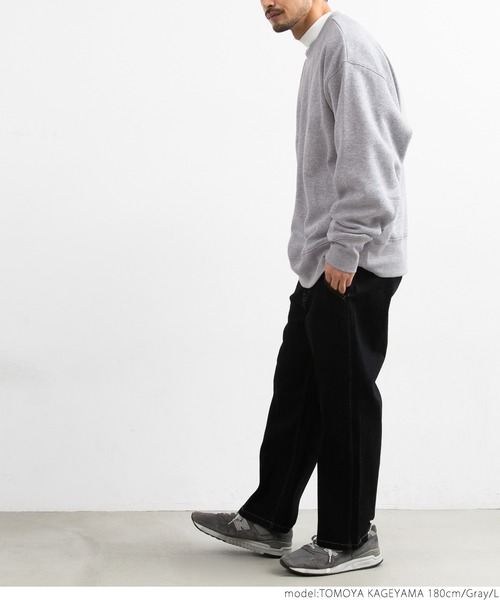 coca(coca)(コカ)の「メンズ ふわり~クルーネックスウェット(スウェット・メンズ・ブラック/グリーン/グレー・M/L)」の11枚目の写真
