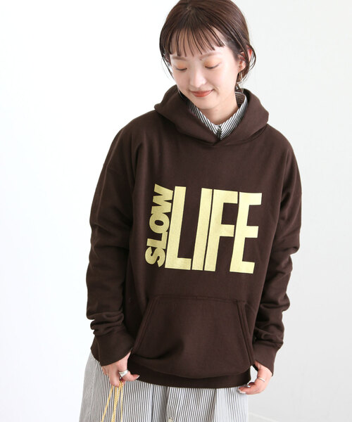 SLOBE IENA(スローブイエナ)の「【MIXTA/ミクスタ】 SLOW LIFE フーデー(パーカー・レディース・ブラウン・FREE)」の10枚目の写真