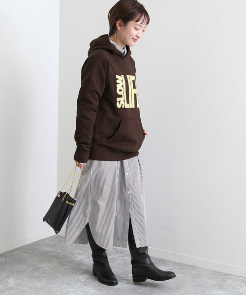 SLOBE IENA(スローブイエナ)の「【MIXTA/ミクスタ】 SLOW LIFE フーデー(パーカー・レディース・ブラウン・FREE)」の16枚目の写真