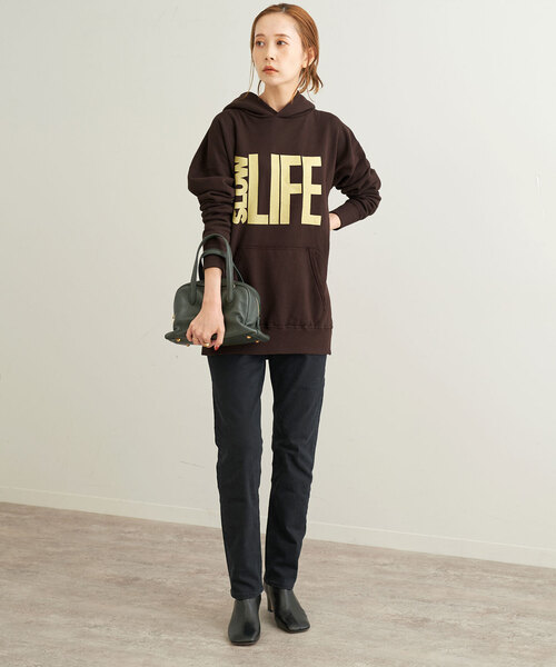 SLOBE IENA(スローブイエナ)の「【MIXTA/ミクスタ】 SLOW LIFE フーデー(パーカー・レディース・ブラウン・FREE)」の3枚目の写真