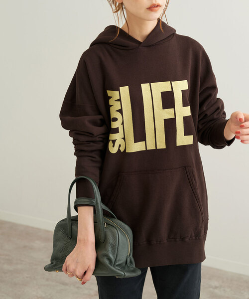 SLOBE IENA(スローブイエナ)の「【MIXTA/ミクスタ】 SLOW LIFE フーデー(パーカー・レディース・ブラウン・FREE)」の14枚目の写真