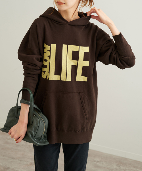 SLOBE IENA(スローブイエナ)の「【MIXTA/ミクスタ】 SLOW LIFE フーデー(パーカー・レディース・ブラウン・FREE)」の17枚目の写真