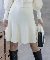 clear | フレアニットミニスカート【セット可】 ≪2022AW新作≫(スカート)