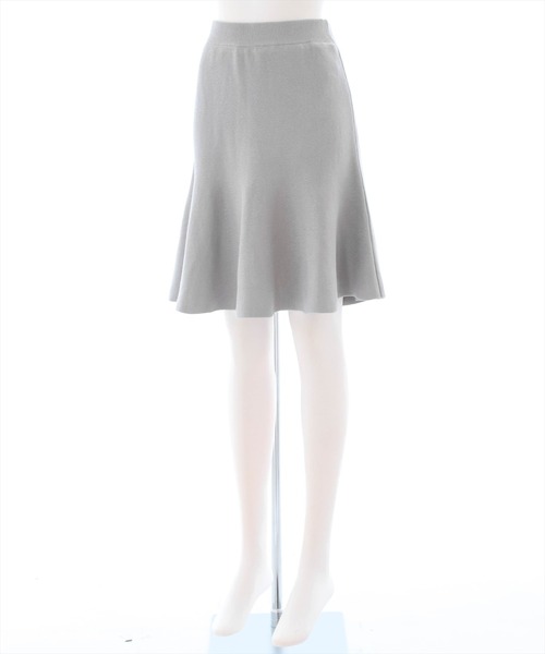 clear（クリア）の「フレアニットミニスカート[セットアップ可能]（スカート・レディース・ブラック/グレー/アイボリー・F）」の4枚目の写真