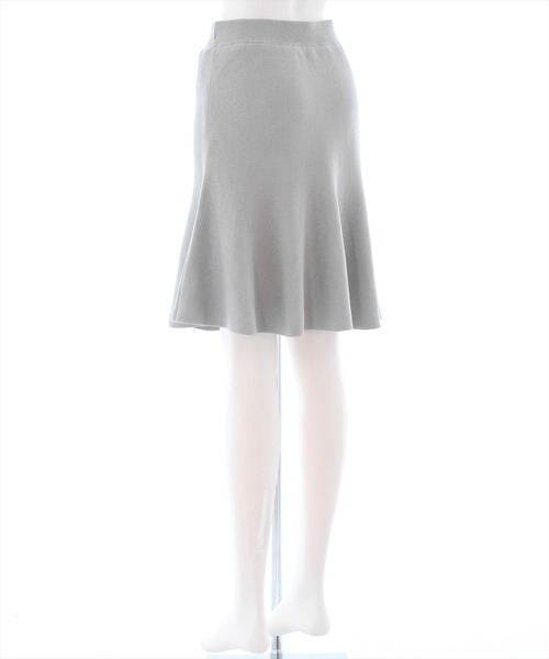 clear（クリア）の「フレアニットミニスカート[セットアップ可能]（スカート・レディース・ブラック/グレー/アイボリー・F）」の6枚目の写真