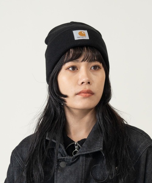 Carhartt（カーハート）の「carhartt  SHORT WATCH HAT（ニットキャップ/ビーニー・メンズ・グレー/ブラック/ダークベージュ・F）」の19枚目の写真