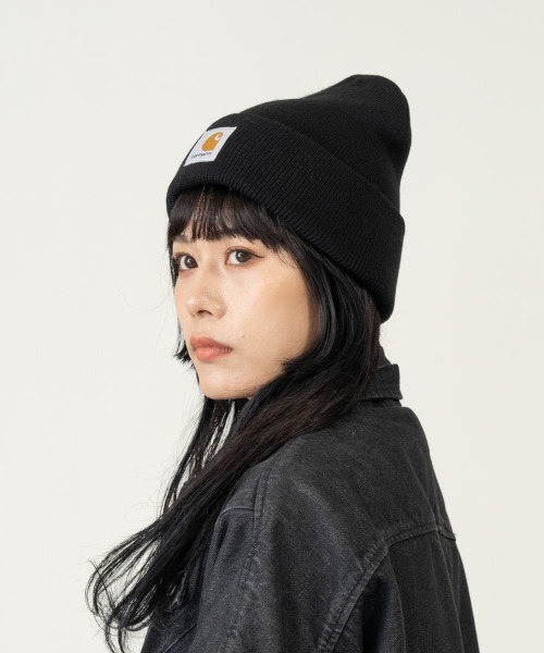 Carhartt（カーハート）の「carhartt  SHORT WATCH HAT（ニットキャップ/ビーニー・メンズ・グレー/ブラック/ダークベージュ・F）」の20枚目の写真