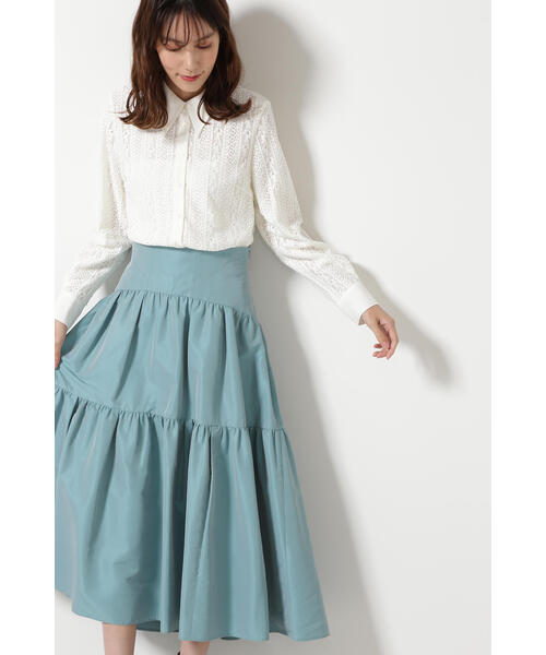 JILL STUART(ジルスチュアート)の「◆エマレースブラウス(シャツ/ブラウス・レディース・ブラック/ホワイト・SMALL/MEDIUM)」の12枚目の写真
