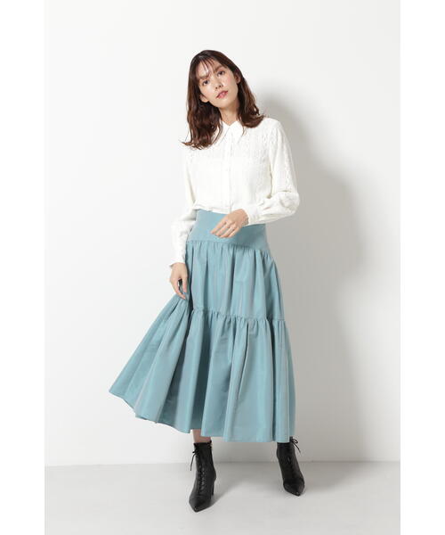 JILL STUART(ジルスチュアート)の「◆エマレースブラウス(シャツ/ブラウス・レディース・ブラック/ホワイト・SMALL/MEDIUM)」の15枚目の写真