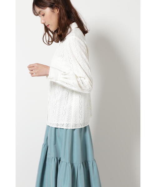 JILL STUART(ジルスチュアート)の「◆エマレースブラウス(シャツ/ブラウス・レディース・ブラック/ホワイト・SMALL/MEDIUM)」の16枚目の写真