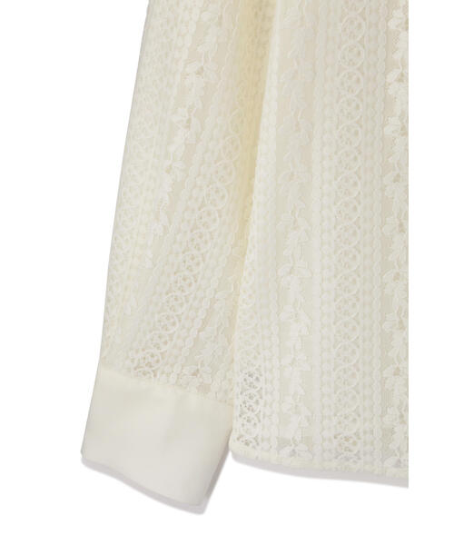 JILL STUART(ジルスチュアート)の「◆エマレースブラウス(シャツ/ブラウス・レディース・ブラック/ホワイト・SMALL/MEDIUM)」の20枚目の写真