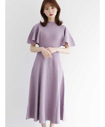 MERCURYDUO | ハイゲージケープスリーブニットワンピース(ワンピース)