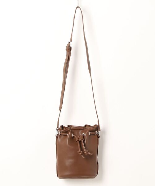 ap retro（アプレトロ）の「巾着ミニショルダーバッグ（ショルダーバッグ・レディース・ブラック/ブラウン/ホワイト・FREE）」の11枚目の写真