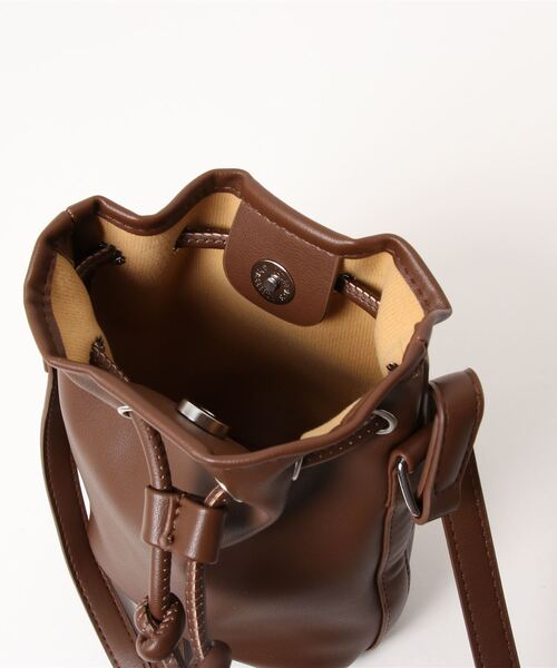 ap retro（アプレトロ）の「巾着ミニショルダーバッグ（ショルダーバッグ・レディース・ブラック/ブラウン/ホワイト・FREE）」の15枚目の写真