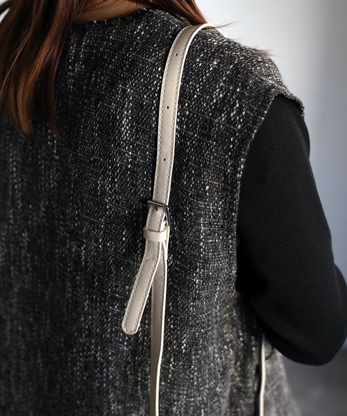 ap retro（アプレトロ）の「巾着ミニショルダーバッグ（ショルダーバッグ・レディース・ブラック/ブラウン/ホワイト・FREE）」の21枚目の写真